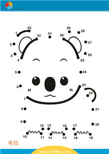 按照顺序连接与数字对应的圆点绘制图画 - 考拉