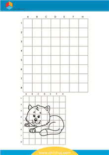 在单元格内绘制动物  - 小猫