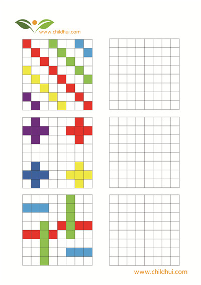 8×8单元格填色