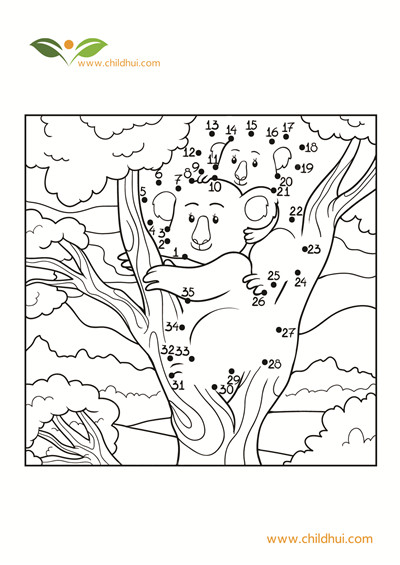 20幅动物题材的数字连线画（一）