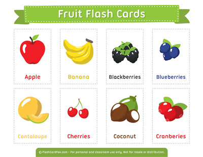 水果（英文卡片）