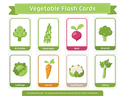 蔬菜（英文卡片）
