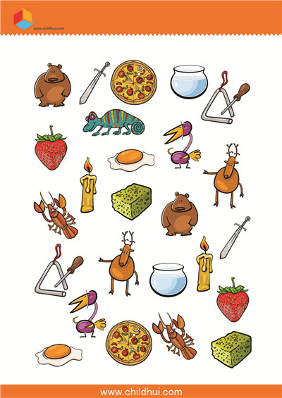 连接相同的图画，找出单独的图画 - 35