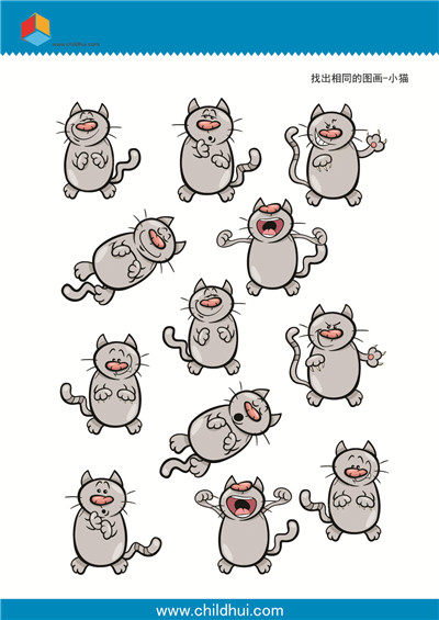 找出相同的图画-小猫