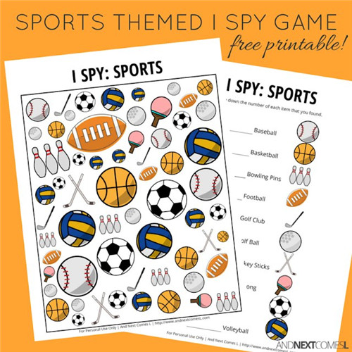 I Spy - Sports Themed