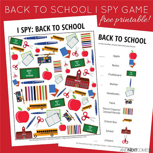 I Spy - Back to School