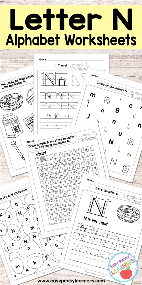 英文字母N练习集