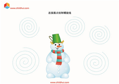 连接圆点绘制螺旋线