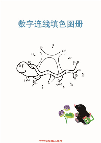数字连线填色