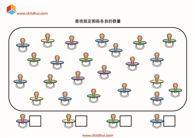 查找指定图画各自的数量
