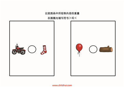 比较图框中绘制内容的重量