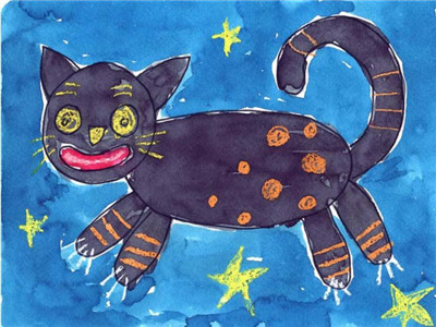 按照步骤学习绘画 - 猫
