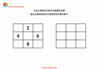 在空白的单元格内填写数字