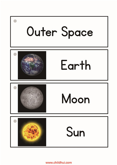 英语单词卡 - 太空
