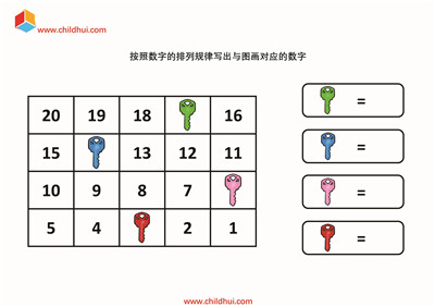 写出与图画对应的数字