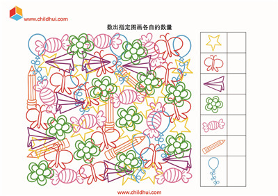 查找指定图画各自的数量