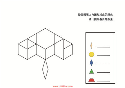 统计图形各自的数量