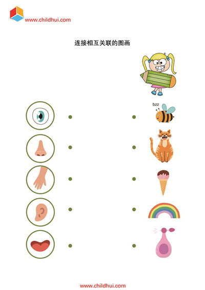 连接相互关联的图画