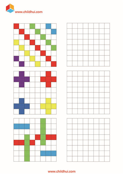 8×8格填色