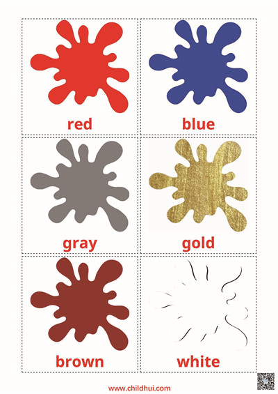 英语抽认卡 - 图形与颜色