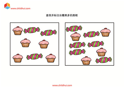 比较图框中图画的数量