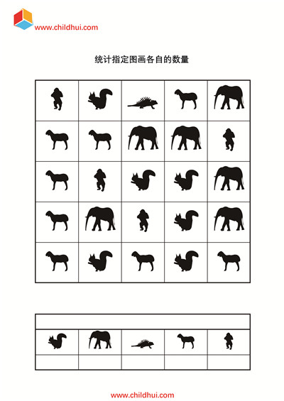 统计指定图画各自的数量6