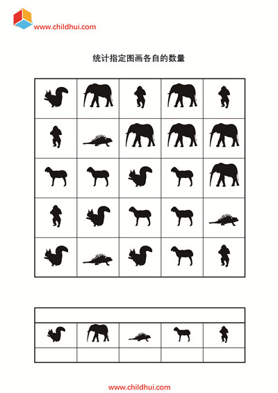 统计指定图画各自的数量8