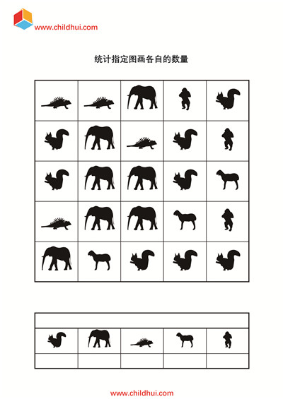 统计指定图画各自的数量5