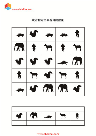 统计指定图画各自的数量10