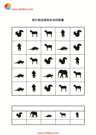 统计指定图画各自的数量1