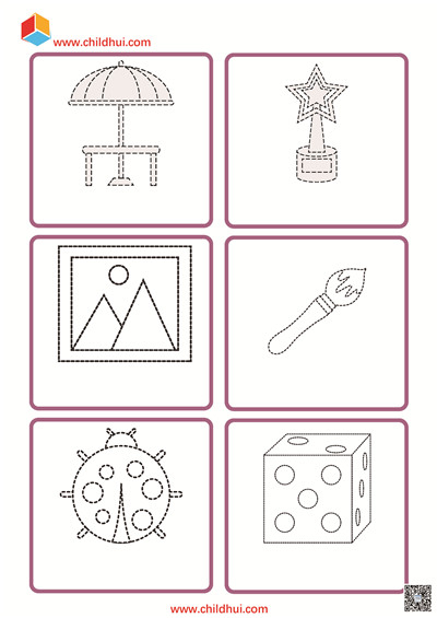 连接虚线绘制图画