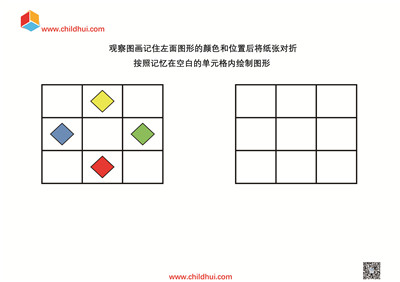 按照记忆在单元格内绘制图形
