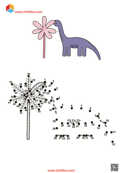 数字连线填色图册