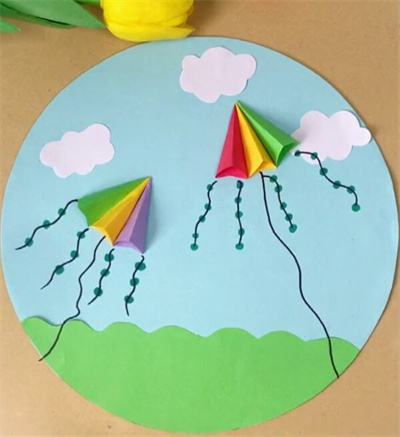 亲子手工 - 儿童创意风筝贴画