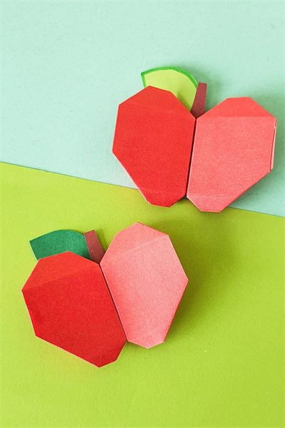 亲子手工 - 折纸苹果