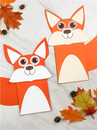纸袋木偶 - 狐狸