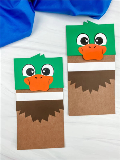纸袋木偶 - 鸭子