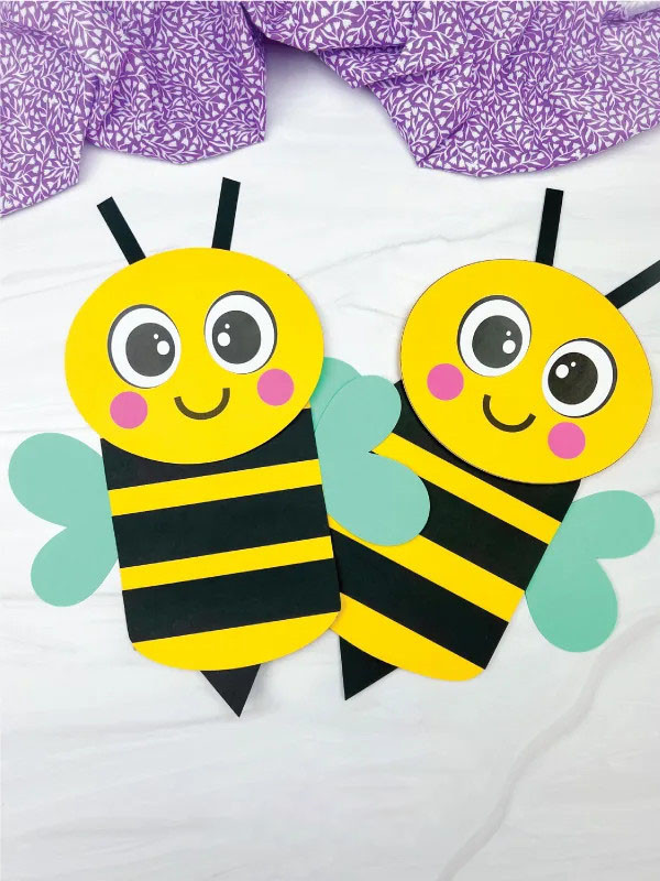 纸袋木偶 - 蜜蜂