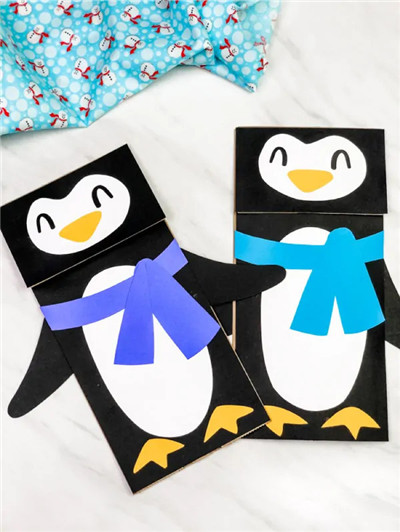 纸袋木偶 - 企鹅