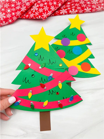 手工贺卡 - 圣诞树