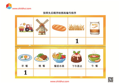 按照先后顺序给图画编号排序