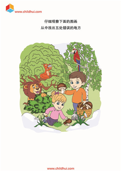 查找图画中错误的地方