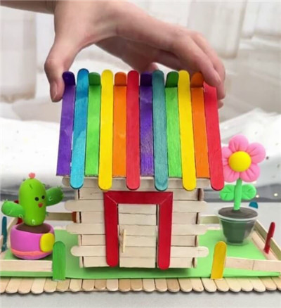 用冰棍棍制作房子