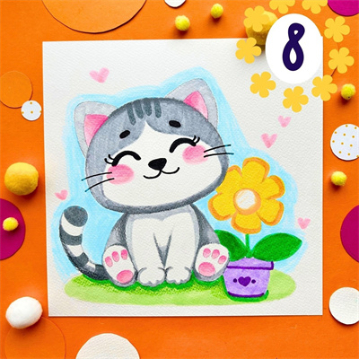 分步绘制小猫