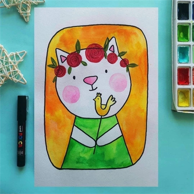 分步绘制小猫