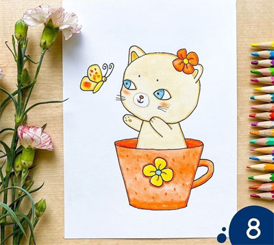 分步绘制小猫