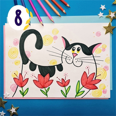 分步绘制小猫