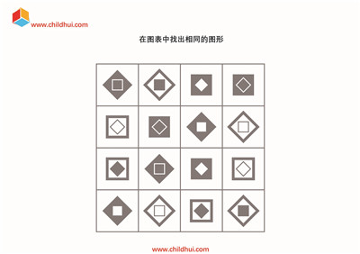 在图表中查找标注出相同的图形