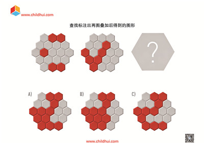 查找标注出两图叠加后得到的图形