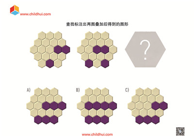 查找标注出两图叠加后得到的图形